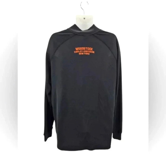 Harley-Davidson Pullover Mock Neck Shirt Woodstock, New York - Picture 3 of 10